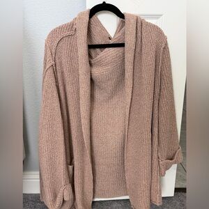 Free People mauve Women's Cardigan